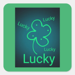 Autocollant R U Feeling Lucky