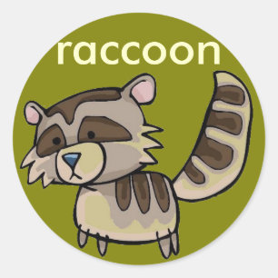 autocollant raccoon