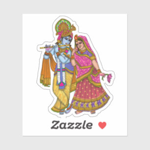 Autocollant Radha Krishna