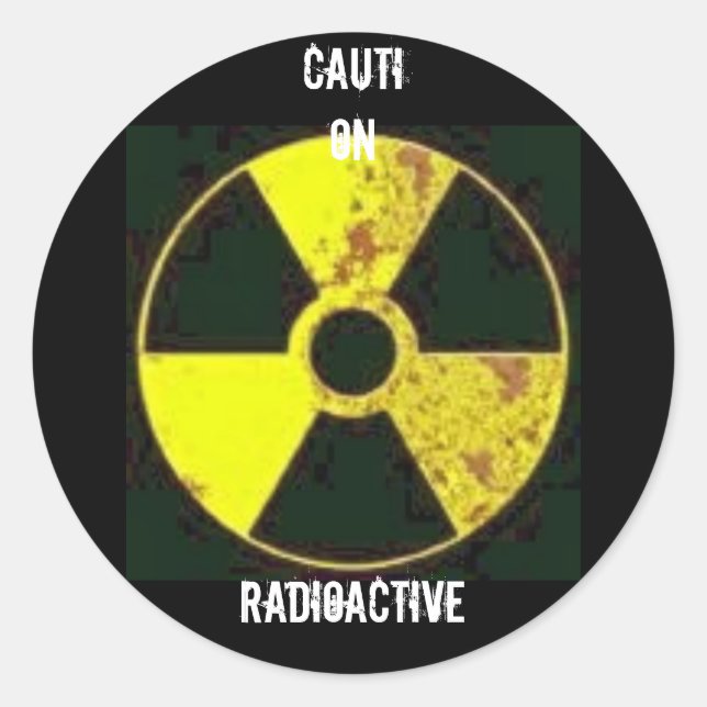 Autocollant radioactif (Devant)