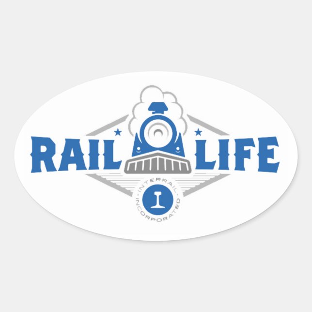 Autocollant Rail Life ™ - Oval (Devant)