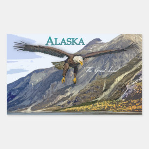Autocollant Rectangle Alaska