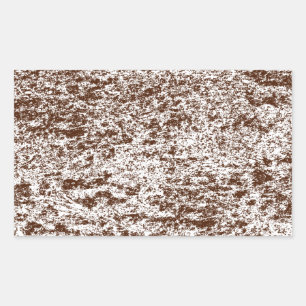 Autocollant rectangle Brown et Marbre blanc