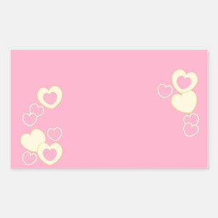 Autocollant Rectangle de Fond à Trous de Broderie 