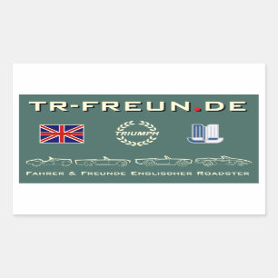 Autocollant rectangulaire 2 - TR-Freunde