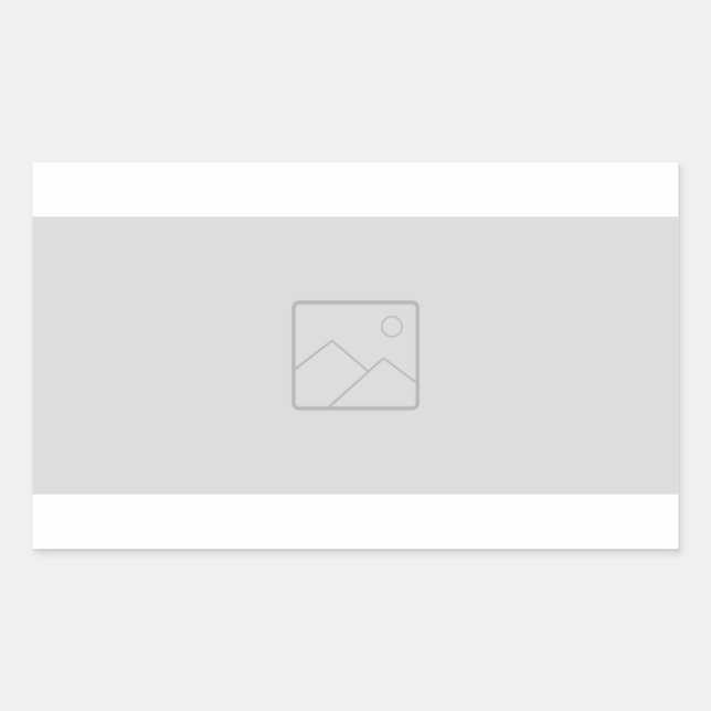 Autocollant rectangulaire avec votre image (Devant)