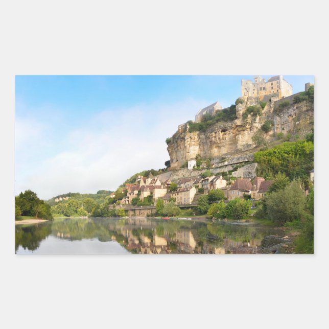 Autocollant rectangulaire Beynac-et-Cazenac et Dor (Devant)