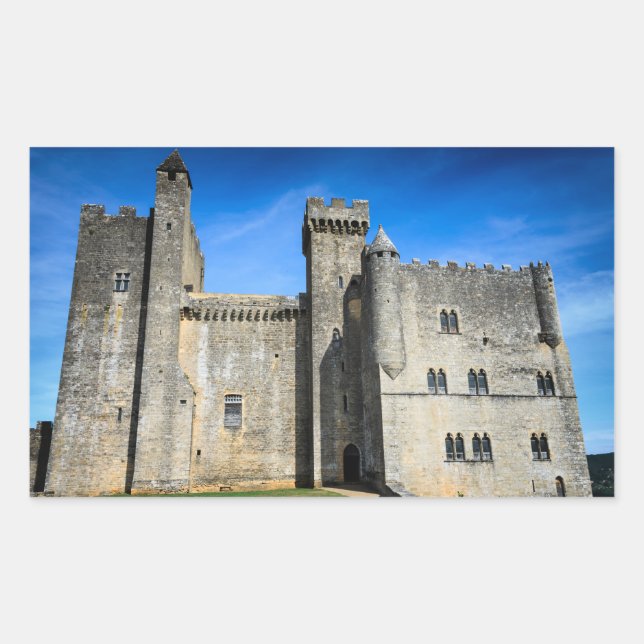 Autocollant rectangulaire de château de Chateau de (Devant)
