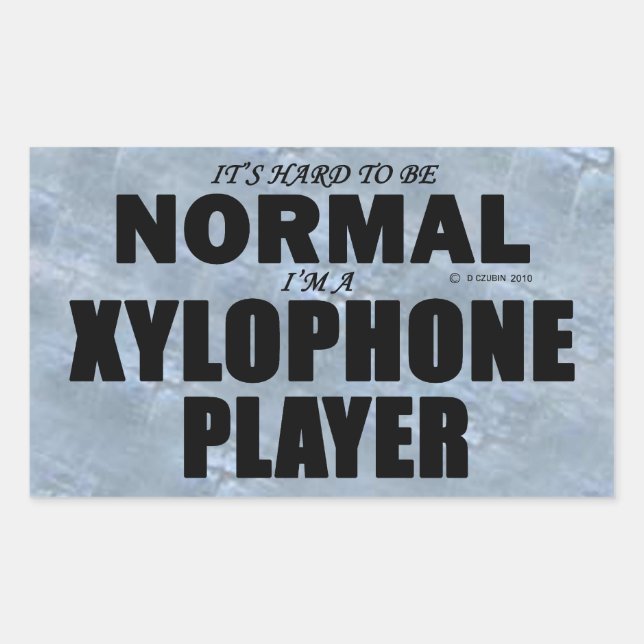 Autocollant rectangulaire du lecteur de Xylophone  (Devant)