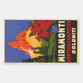 Autocollant rectangulaire Miramonti Dolomiti