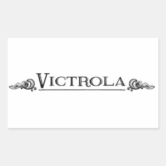 Autocollant rectangulaire Victrola