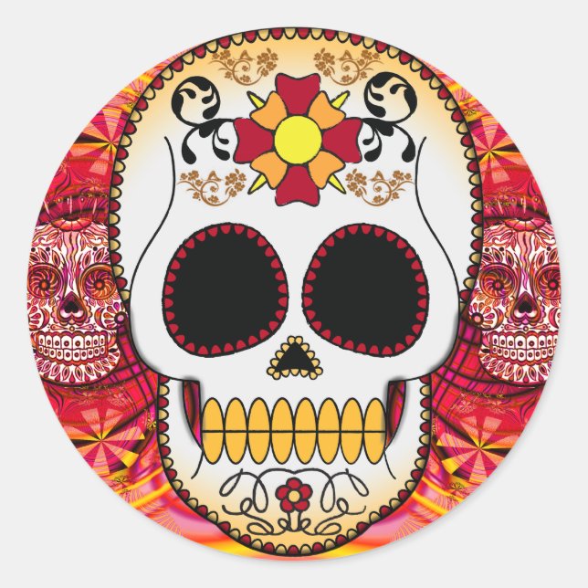 Autocollant Red Calaveras (Devant)