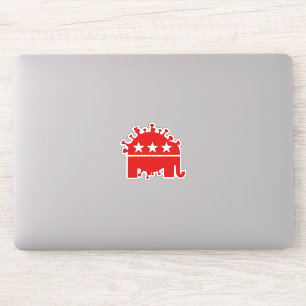 Autocollant Red Coronavirus Elephant 2020