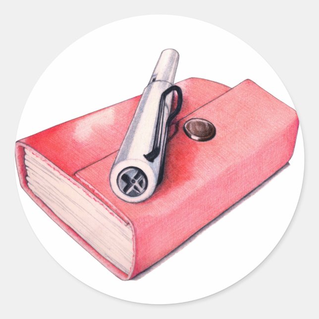Autocollant Red Mini Sketchbook (Devant)