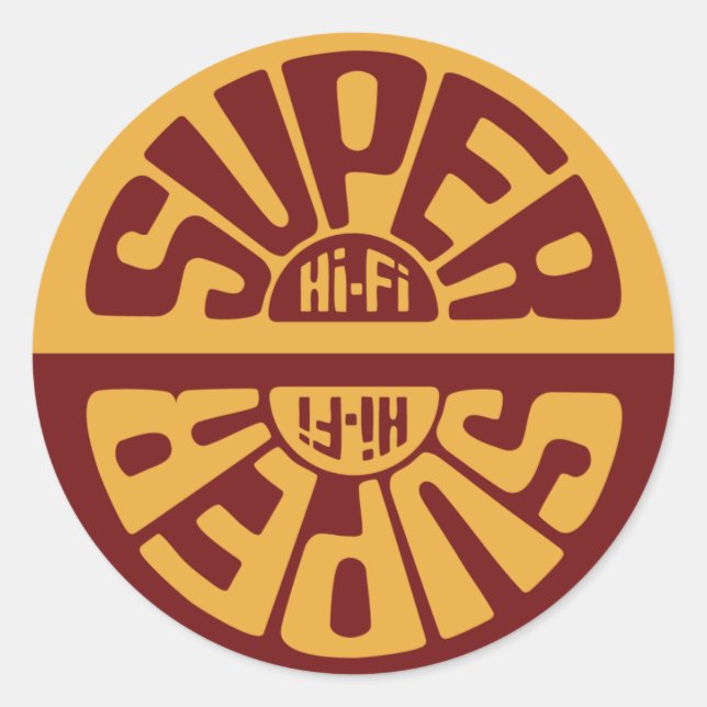 Autocollant Red Super Hi-Fi (Devant)