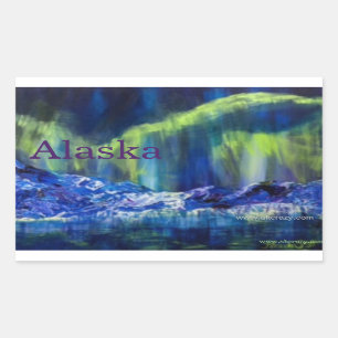 Autocollant Réflexions glaciaires de l'Alaska