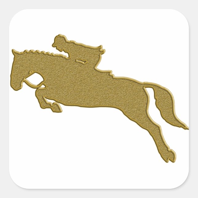 Autocollant Reiten Or (Devant)
