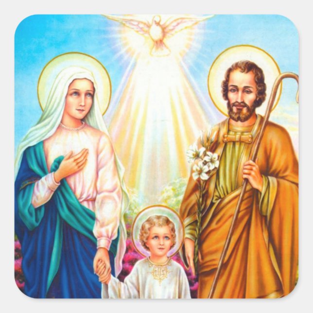 autocollant religieux vintage (Devant)