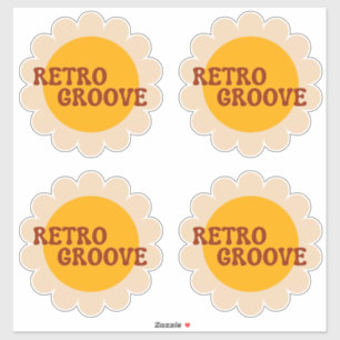 Autocollant Retro Groove