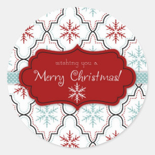 Autocollant rétro Snowflakes 2