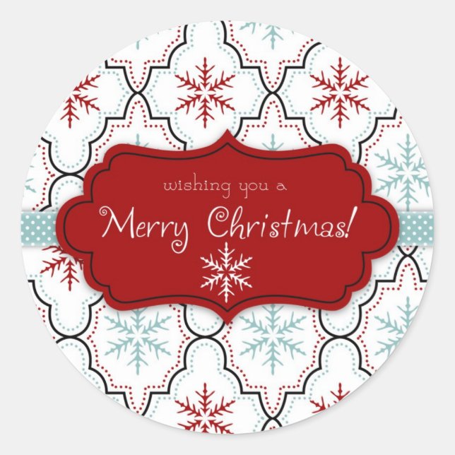 Autocollant rétro Snowflakes 2 (Devant)