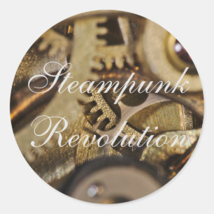 Autocollant : Révolution Steampunk. Mécanisme de m