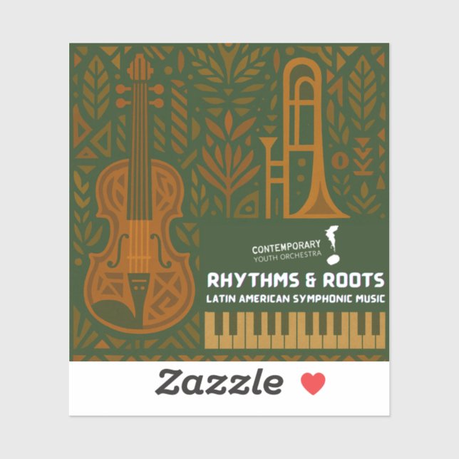 Autocollant Rhythms & Roots (Feuille)