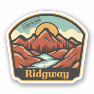 Autocollant Ridgway, Colorado