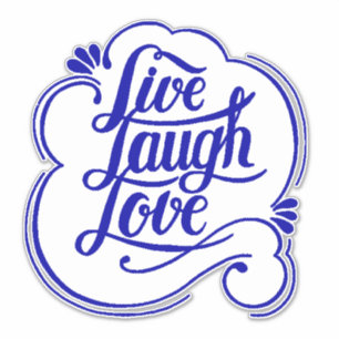 Autocollant RIre vivre aimer
