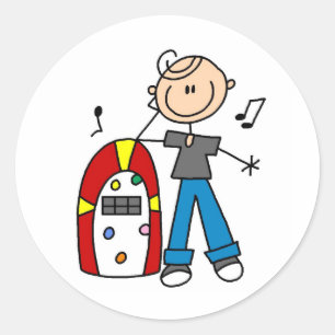 Autocollant Rock And Roll Juke Box