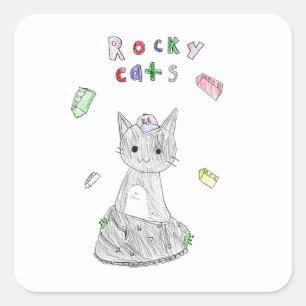 autocollant Rocky Cats