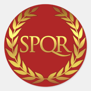 Autocollant romain de SPQR