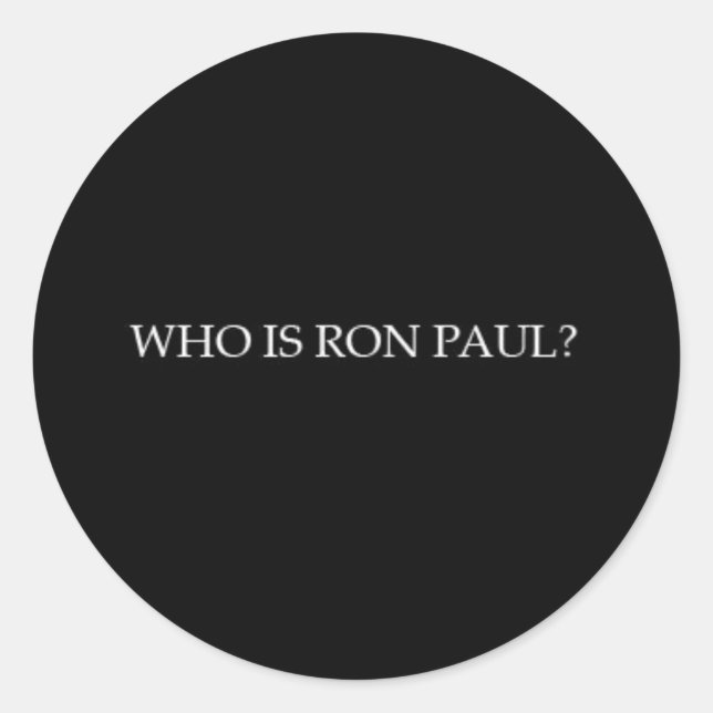 Autocollant Ron Paul (Devant)