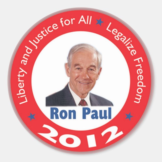 Autocollant Ron Paul 2012 (Devant)