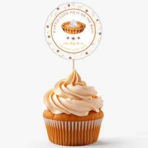 Autocollant Rond Baby Shower Cutie Pie
