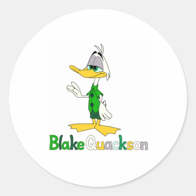 Autocollant rond Blake Quackson (Devant)