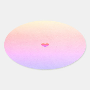 Autocollant rond blanc arc-en-ciel