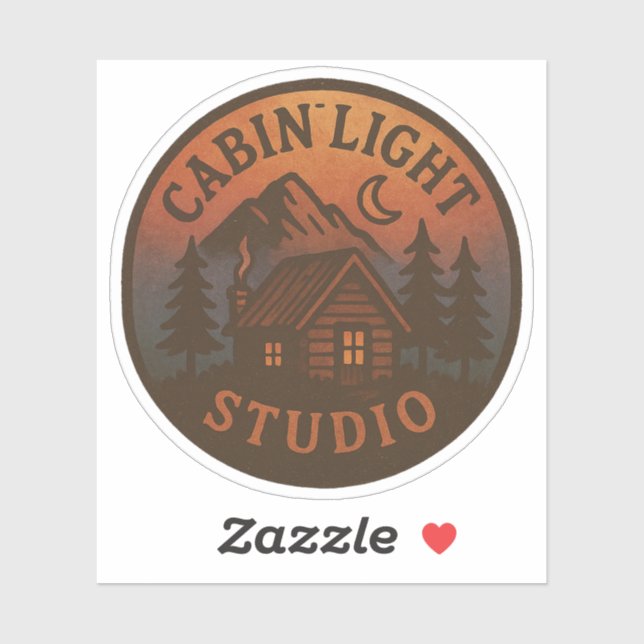 Autocollant rond CabinLight Studio (Feuille)