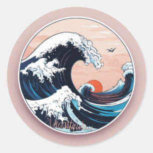 Autocollant rond classique