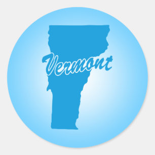 Autocollant rond classique du Vermont