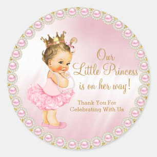 Autocollant rond classique pour Baby Shower de pri