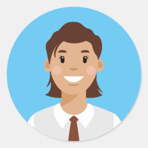 Autocollant rond classique professionnel Avatar