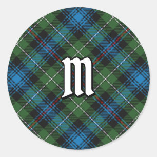Autocollant rond classique tartan Clan MacKenzie