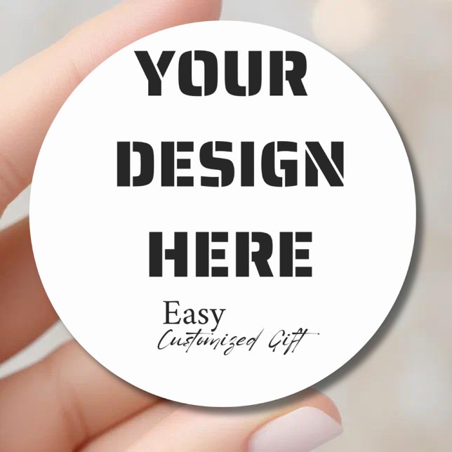 Autocollant rond de 3 pouces (Créateur téléchargé)