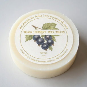 Autocollant Rond de Cire de Cassis