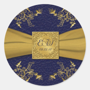 Autocollant rond de diamètre 1,5 po de la marine e