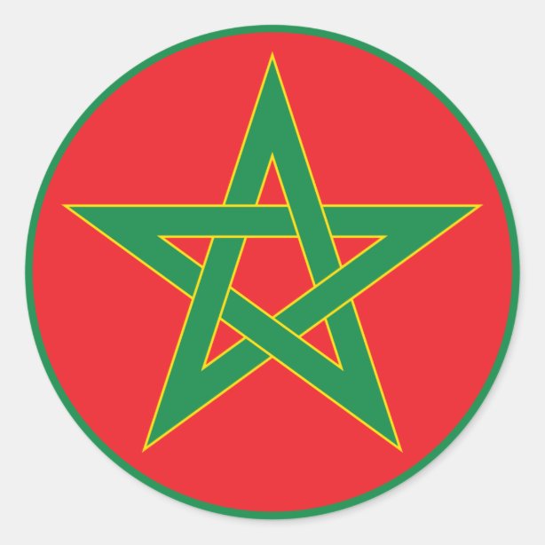 Autocollants & Stickers Drapeau Du Maroc Zazzle.fr