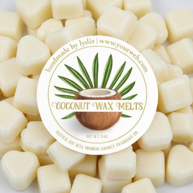 Autocollant Rond de Fondants à la Noix de Coco Fai (Créateur téléchargé)