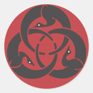 Autocollant rond de Hagakure