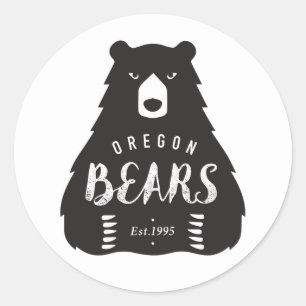 Autocollant rond de logo, brillant, petit, 1 pouce